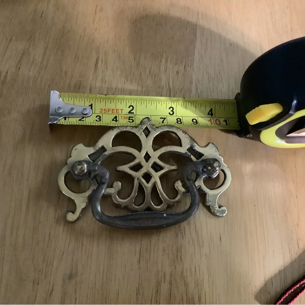 4Classic Brass and Dark Bronze Decorative Drawer Pull - in brass and dark bronze